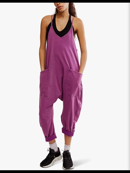 FP Movement by Free People Pants - Free People FP Movement Hot Shot Onesie L Lilac Oversized Jumpsuit Romper Boho